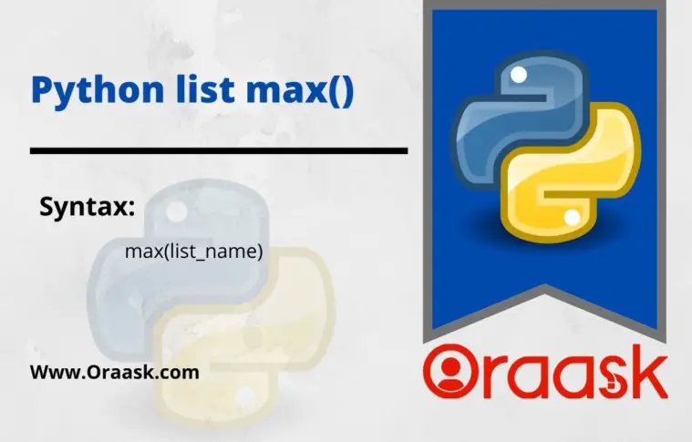 Python list max