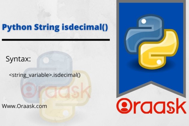 Python String isdecimal() Method: Clear And Concise - Oraask